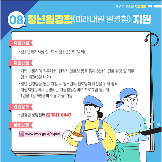 가정 밖 청소년자립지원우대