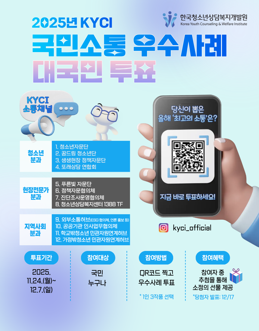 2025년 KYCI 국민소통 우수사례 대국민 투표